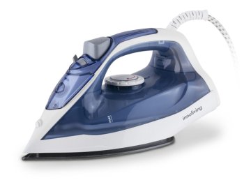 Innoliving INN-678 ferro da stiro Ferro a vapore Piastra antiaderente 1800 W Blu, Bianco