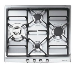 Smeg SER60SGH3 piano cottura Acciaio inox Da incasso Gas 4 Fornello(i)