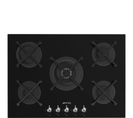 Smeg Classic PV375N piano cottura Nero Da incasso 72 cm Gas 5 Fornello(i)