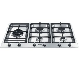 Smeg PS9062 piano cottura Acciaio inox Da incasso Gas 5 Fornello(i)