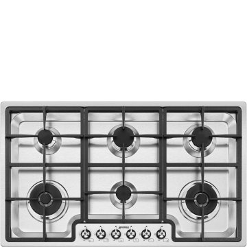 Smeg Classic Classica Piano di cottura PGF962 Acciaio Inox