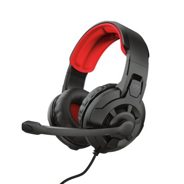 Trust GXT 411 Radius Auricolare Cablato A Padiglione Gaming Nero, Rosso