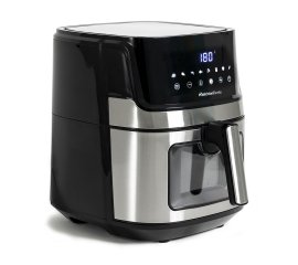 Melchioni 118340033 friggitrice Singolo 6,5 L Indipendente 1600 W Nero, Acciaio inox