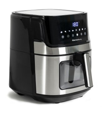 Melchioni 118340033 friggitrice Singolo 6,5 L Indipendente 1600 W Nero, Acciaio inox