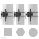 Neomounts WL30S-910BL16 Supporto TV per colonna 40-75