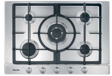 Miele KM 2033 G piano cottura Acciaio inox Da incasso 75 cm Gas 5 Fornello(i)