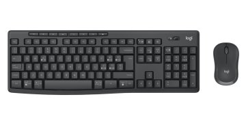 Logitech MK370 Combo for Business tastiera Mouse incluso Ufficio RF senza fili + Bluetooth QWERTY Italiano Grafite