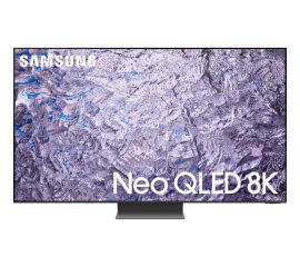Samsung Series 8 TV QE65QN800CTXZT Neo QLED 8K, Smart TV 65" Processore Neural Quantum 8K, Dolby Atmos e OTS+, Titan Black 2023