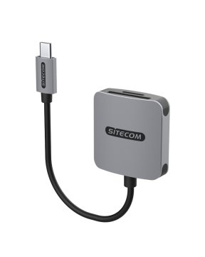 Sitecom MD-1010 lettore di schede USB 2.0 Type-C Nero, Grigio