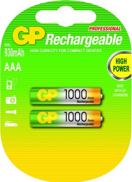 GP Batteries AAA Batteria ricaricabile Mini Stilo AAA Nichel-Metallo Idruro (NiMH)