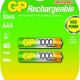 GP Batteries AAA Batteria ricaricabile Mini Stilo AAA Nichel-Metallo Idruro (NiMH) 2