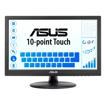 ASUS VT168HR Monitor PC 39,6 cm (15.6") 1366 x 768 Pixel WXGA LED Touch screen Nero