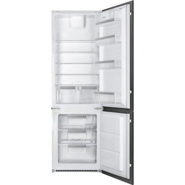 Smeg C81721EI frigorifero con congelatore Da incasso 269 L E Acciaio inox
