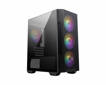 MSI MAG FORGE M100R computer case Midi Tower Nero, Trasparente