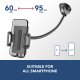 Cellularline Hug Flexi XL - Universal Supporto smartphone da auto con fissaggio a ventosa 10
