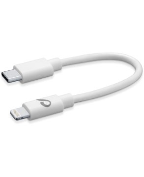 Cellularline Power Cable 15cm - USB-C to Lightning Cavo USB-C to Lightning per ricarica e trasferimento dati