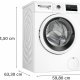Bosch Serie 4 WAN24208II Lavatrice a carica frontale 8kg 1200g/min Bianco Classe A 11
