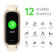 OPPO Band Style Tracker Smartwatch con Display AMOLED a Colori 1.1'' 5ATM Carica Magnetica, Impermeabile 50m, Pedometro Fitness 2 Cinturini Cardiofrequenzimetro, [Versione Italia], Colore Vanilla 3