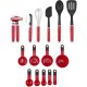 KitchenAid KO4478BXERI set di utensili da cucina 15 pz Nero, Rosso, Acciaio inox 2