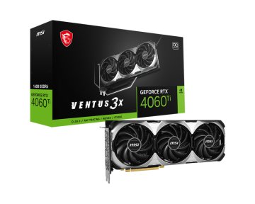 MSI VENTUS GEFORCE RTX 4060 TI 3X 16G OC scheda video NVIDIA 16 GB GDDR6