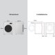 LG F4R5011TSMB Lavatrice 11kg AI DD, Classe A-10%, 1400 giri, TurboWash, Vapore 11