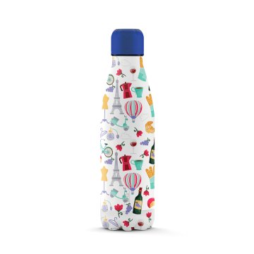 The Steel Bottle City Series #58 PARIS Uso quotidiano 500 ml Acciaio inox Multicolore