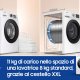 Samsung WW11BGA046ATET lavatrice a caricamento frontale Crystal Clean™ 11 kg Classe A 1400 giri/min, Porta nera + Panel D. Silver 12