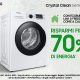 Samsung WW11BGA046ATET lavatrice a caricamento frontale Crystal Clean™ 11 kg Classe A 1400 giri/min, Porta nera + Panel D. Silver 10