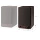 Sharp BOOKSHELF SPEAKERS 2-vie Marrone Con cavo e senza cavo 60 W 13