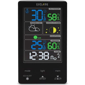 Explore Scientific WSC-4009 stazione meteorologica digitale Nero LCD AC