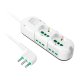 Ekon ECELSTR4BIIT2BIDE16 prolunghe e multiple 1,5 m 6 presa(e) AC Interno Bianco 2
