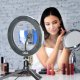 Tech Pop Selfie Ring - Universale Treppiede con anello led luminoso per riprese video e selfie 6