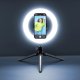 Tech Pop Selfie Ring - Universale Treppiede con anello led luminoso per riprese video e selfie 7