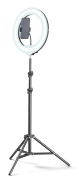 Tech Pop Selfie Ring Pro - Universale Anello led con treppiede da 1.60m per riprese video e selfie