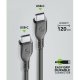 Cellularline Power Cable 120cm - USB-C to USB-C Cavo USB-C to USB-C per ricarica e trasferimento dati 5