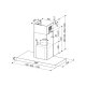 FABER S.p.A. Stilo Comfort X A90 Cappa aspirante a parete Acciaio inox 690 m³/h 3