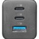 Cellularline Multipower Micro 65W Caricabatterie da rete veloce ultracompatto 3 porte, 65W 5
