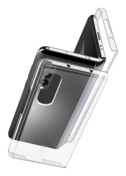 Cellularline Clear Case - Galaxy Z Fold4 Custodia trasparente rigida composta da due pezzi