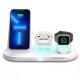 SBS TEWIRDESKQIMFI3IN1 Caricabatterie per dispositivi mobili Cuffie, Smartphone, Orologio intelligente Bianco dC Carica wireless Ricarica rapida Interno 2