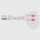 SBS TETR2CPD35W Caricabatterie per dispositivi mobili Universale Bianco AC Ricarica rapida Interno 3
