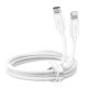 SBS TECABLPOLOTCLIGW cavo Lightning 1,5 m Bianco 2