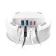 SBS TEWIRELESSORG15W Caricabatterie per dispositivi mobili Cuffie, Smartphone, Orologio intelligente Bianco USB Carica wireless Ricarica rapida Interno 4