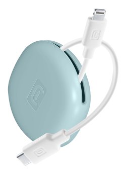 Cellularline Bag Cable Cavo da USB-C a Lightning con portacavo