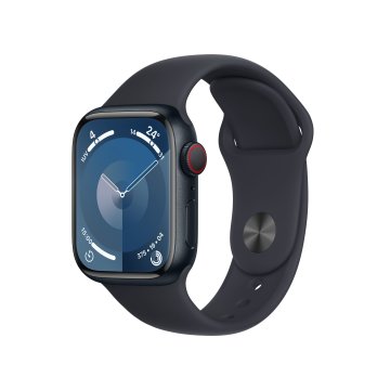 Apple Watch Series 9 GPS + Cellular Cassa 41mm in Alluminio Mezzanotte con Cinturino Sport Mezzanotte - M/L