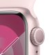 Apple Watch Series 9 GPS Cassa 41mm in Alluminio Rosa con Cinturino Sport Rosa Confetto - M/L 4