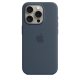 Apple Custodia MagSafe in silicone per iPhone 15 Pro - Blu Tempesta 2
