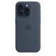 Apple Custodia MagSafe in silicone per iPhone 15 Pro - Blu Tempesta 3