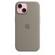 Apple Custodia MagSafe in silicone per iPhone 15 - Grigio creta 3