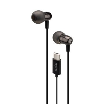 SBS TEINEARTYCMETK cuffia e auricolare Cablato In-ear Musica e Chiamate USB tipo-C Nero