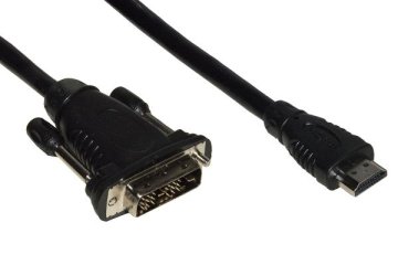 Link Accessori LKCHDVI20 cavo e adattatore video 2 m HDMI tipo A (Standard) DVI-D Nero